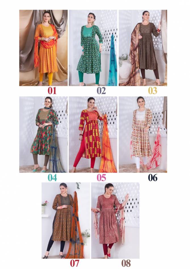 Manjeera Paglee Printed Readymade Suits Catalog